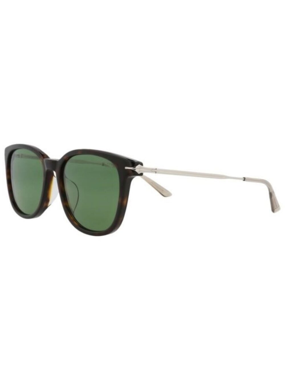 New Montblanc Mens Square/Rectangle Havana Silver Green Fashion Designer Sunglas